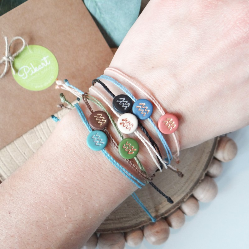 Zodiak zapestnica z astrološkim znakom VODNAR