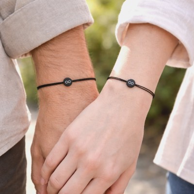 Set dveh zapestnic za pare - infinity zapestnici