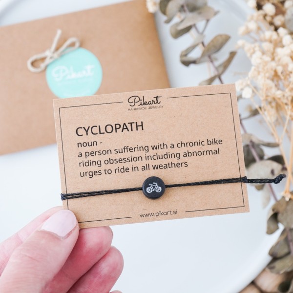 Ženska in moška zapestnica kolo - Darilo za ljubitelje kolesarstva