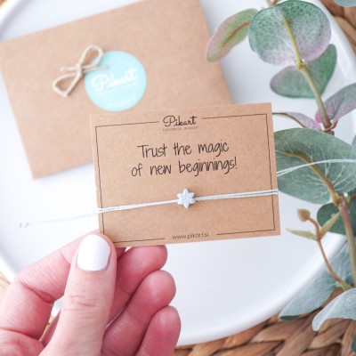 Novoletno darilo - snežinka zapestnica