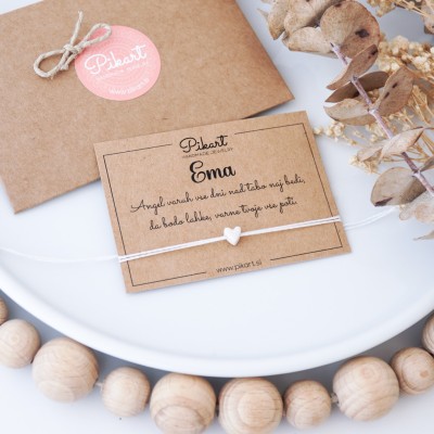 Darilo za birmo ali prvo sveto obhajilo - personalizirana zapestnica