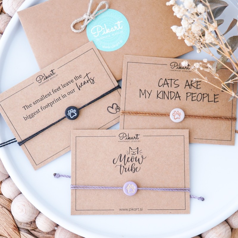 Zapestnica tačke »Cats are my kind of people«