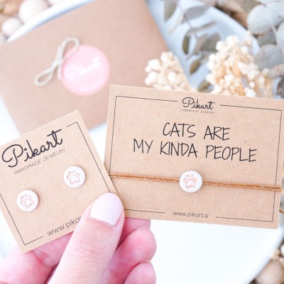 Zapestnica tačke »Cats are my kind of people«